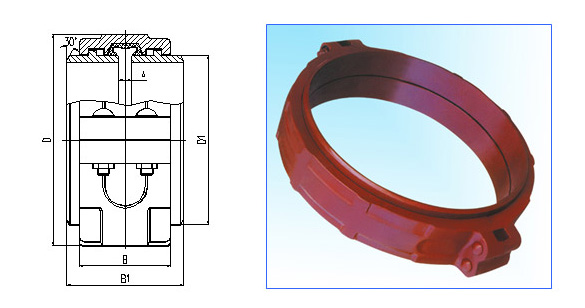 GB8260-87 KRH系列環(huán)型卡箍式柔性管接頭